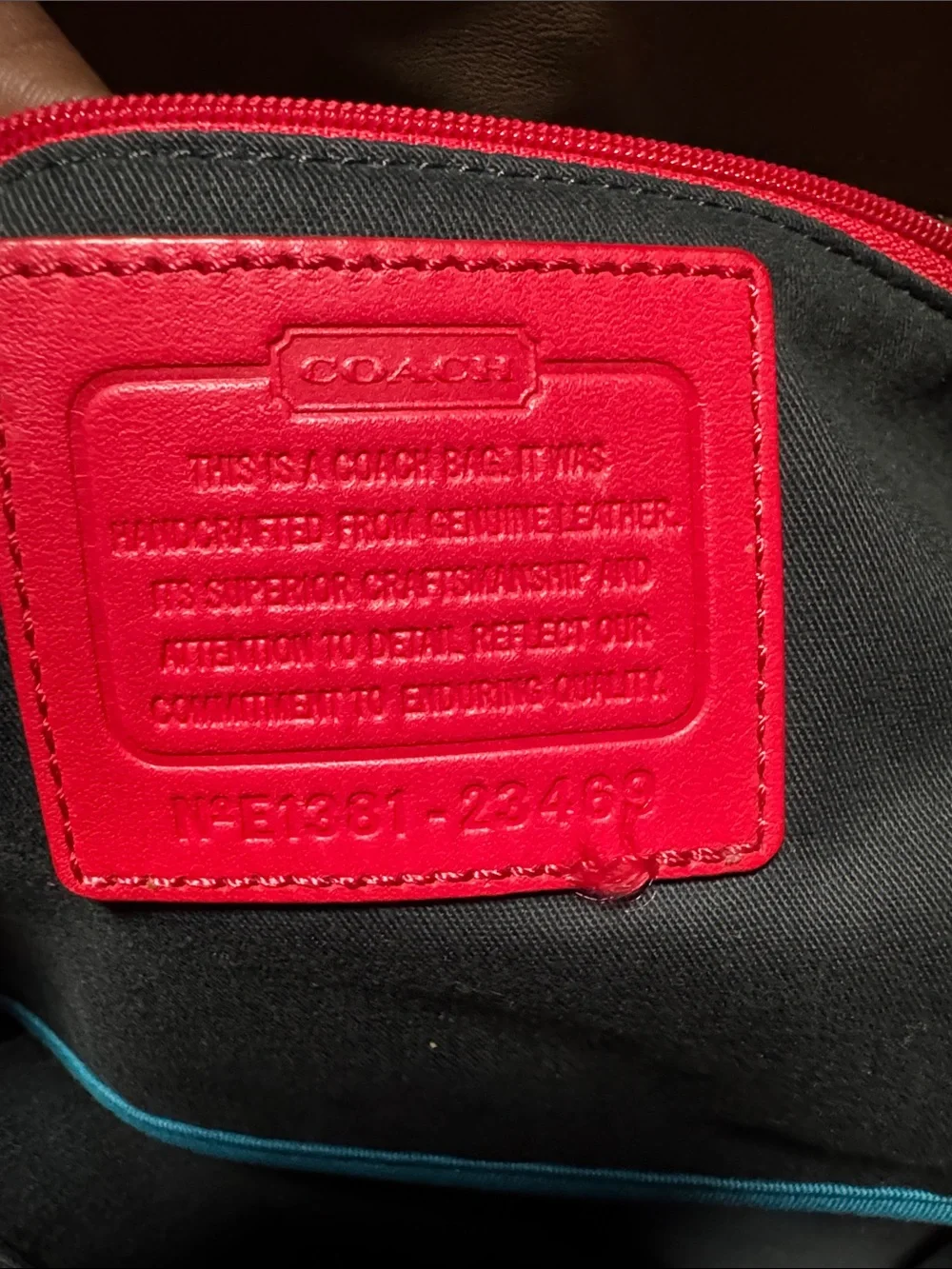 Coach Two tone tote